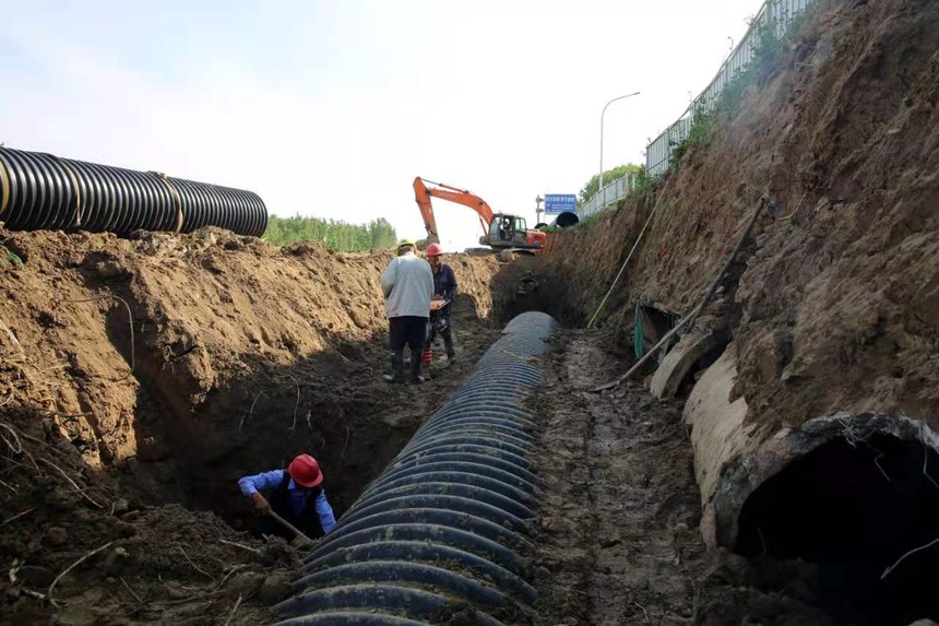 山东省德州市临邑县老春风河治理及截污管道工程